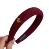 Estrella Caballo Dorado Pequeño Diadema Roja Año Nuevo Rojo Trenzada Estilo Chanel Diadema Alta Tocados de Alta Gama Accesorio para el Cabello Modelo Nuevo