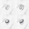 Anillo de Vid de Espiga de Arroz con Incrustaciones de Diamantes de Hoja y Flor Nuevo Más Vendido en Wish Europeo y Americano, Fabricante de Joyería para Mujeres Europeas y Americanas en Stock
