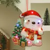 Colgante Decoración Luminosa Navideña Dibujos Animados Papá Noel Reno Linterna de PVC Accesorios para Fotos Navideñas