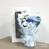 Ramos de Flores Tejidas, Ramos de Rosas Tejidos a Mano con Hilo Personalizados, Productos Terminados, Venta al por Mayor de Regalos para el Día de San Valentín y Navidad