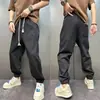 Calça casual versátil para comércio transfronteiriço do Sudeste Asiático, calça jogger solta, calça jogger masculina lisa versátil tendência estilo Hong Kong