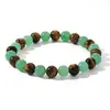 Pulsera Popular Transfronteriza de Piedra Imitación Ojo de Tigre y Aventurina Verde, Piedra Natural para Mujer, Pulsera de Cuentas de Alta Gama, Versátil con Hanfu