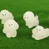 Novos cachorrinhos fofos luminosos paisagismo em miniatura vasos de plantas paisagismo pequenos ornamentos console central do carro acessórios de decoração de cachorro luminoso