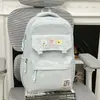 Mochila Estilo Universitario Energética con Estampado de Postres para Estudiantes, Estilo Dulce para Clases en el Campus, Vacaciones y Ocio