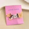 Pinza para el pelo linda de cachorro estilo japonés Dibujo animado Creativa Realista Gatito Pinza para el pelo Chica Dulce Versátil Pinza para Flequillo Lateral