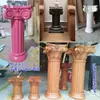 Pernas de Mesa Coluna Romana de Madeira Maciça Base de Suporte de Exibição Ornamento Esculpido Decoração de Pilar de Coluna Romana Pernas de Mesa de Café Europeia Francesa