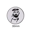 Modelo Quente Transfronteiriço Oriente Médio Emirados Árabes Unidos Retrato do Rei Senhor Esmalte Pintado Emblema Adesivo para Celular Pronto para Entrega