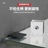 Liga de Alumínio Ranura em U Componente de Fixação de Prateleira de Vidro Suporte de Slot Clipe Grampo Suporte Clipe de Painel de Divisória Fivela Instalação