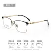 2025 Nuevo Armazón de Gafas de Titanio Puro para Negocios Hombres Max002 Danyang Alta Calidad Montura Media Marco de Cejas
