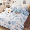 Novo Conjunto de Cama de Quatro Peças para Verão de 2026 para Camas de Solteiro de Dormitório, Incluindo Lençóis e Fronhas, Conjunto de Cama de Três Peças