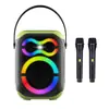 Karaoke Portátil para Exteriores Equipo Profesional Altavoz de Fiesta con Micrófono para Baile Cuadrado Estéreo
