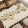 Mantel impermeable a prueba de aceite de PVC Estilo Dopamina Ins Mantel de Mesa Almohadilla Protectora Mantel Rectangular para Mesa de Comedor Mantel para Mesa de Comedor de Tacto de Alta Gama
