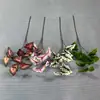 Decoração de Casamento Folhas de Trevo de 3 Folhas, Folhas de Pomelo, Folhas de Flores Artificiais, Decoração de Teto para Casamento de Hotel Flores de Seda, Venda por Atacado de Fábrica