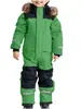 Novo Macacão de Ski Infantil de Uma Peça para Uso Externo no Inverno, Resistente ao Frio e ao Vento, Macacão de Ski Espesso, Quente e Luminoso para Homens e Mulheres