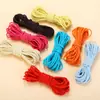 Corda Elástica de Nylon Colorida de 2mm Cordão Redondo Acessórios para Joias DIY Laços de Cabelo Feitos à Mão Faixas de Cabelo Elásticos