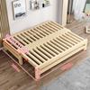 Ft madeira maciça sofá-cama simples tatami pull-out multifuncional cama retrátil dupla finalidade almoço pausa cama push-pull para famílias pequenas