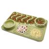 Producto Patentado Spot Pet Almohadilla de Silicona para Lamer Ventosa Perro Almohadilla Dividida Comedero Multifuncional de Comida Lenta