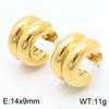 Pendientes de acero de titanio de estilo irregular con personalidad europea y americana, estilo playa, multicolor, moda, combinación de colores dorado y plateado, pendientes mixtos para mujer