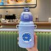 Copo de Água Infantil Personalizado de Alta Aparência, Duplo para Beber Fofo, Copo com Canudo Fofo, Copo Térmico de Aço Inoxidável 316 Anti-Queda para Crianças
