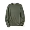 Camiseta interior térmica para hombre de otoño e invierno, transpirable para exteriores, alta elasticidad, camiseta de manga larga cepillada, venta directa de fábrica, venta al por mayor y personalización