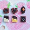 Mini Tamanho Pequeno Simulação Comida de Chocolate Brinquedo Resina Acessórios Arte de Unha Brincos Chaveiro Capa de Celular Acessórios de Pente