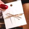 Estilo coreano Internet Celebridade Acessórios para o cabelo das mulheres Nova cor em forma de X Diamante Grampo de cabelo simples Headwear Menina Strass Franja Clipe lateral
