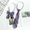 Corbata JK traje Estilo Universitario Uniforme Estudiante Camisa Corbata de Lazo Femenina Corbata Perezosa sin Nudo Cuello de Uniforme Japonés Masculino