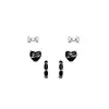 Set de Aretes Redondos de Circonita Estilo Coreano Ins, Casual y de Moda, Aretes Versátiles con un Toque de Lujo Ligero y de Alta Gama para Mujer