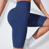 Novos Shorts de Yoga Sem Costura Transfronteiriços para Mulheres, Levanta Bumbum e Emagrecimento, Shorts Apertados para Corrida e Fitness