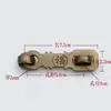 Hebilla de Cerradura Antigua China Hebilla de Cobre Puro Hebilla de Puerta Perno de Puerta Cerradura de Puerta de Madera Maciza Antigua Almohadilla de Nariz Candado de Nariz Perno Completamente de Cobre