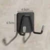 Ganchos de aço inoxidável com adesivo forte para cozinha e banheiro, cabides de toalha e casaco, cabideiros de parede estáveis, sem necessidade de furar