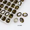 Cristal Dongzhou 10*14 Ovo de Pombo Diamante para Arte de Unhas Diamante Oval Personalizado Fundo Pontiagudo Diamante de Vidro de Alta Qualidade Acessórios de Joalheria DIY