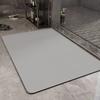 Venta al por mayor Alfombra de piso de tierra de diatomeas de color sólido simple Alfombra resistente al desgaste para baño Alfombra antideslizante absorbente para inodoro Alfombra para puerta de inodoro