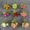 Simulación coreana de 7 rosas, flores falsas de seda, flores para bodas, decoración del hogar, accesorios de fotos para sala de estar
