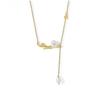 Collar Tao Yao de Plata de Ley S925 para Mujer, Colgante de Lujo Ligero de Nicho de Gama Alta, Exquisita Cadena para Clavícula Versátil con Borla, Regalo para Novia