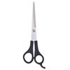 Tijeras de Peluquería, Tijeras Planas de Acero Inoxidable, Tijeras con Mango de Plástico, Tijeras Planas de Peluquería con Recubrimiento de Titanio, Tijeras de Peluquería para Hombre, Tijeras Planas