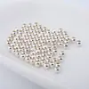 Contas banhadas a ouro 18K de cobre preservador de cor contas soltas pequenas contas de ouro contas de prata pulseira colar corda trançada contas espaçadoras acessórios DIY feitos à mão