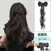 Presilha de Cabelo com Laço, Cabelo Meio Preso, Acessório de Cabelo Hanfu, Penteado de Coque, Coque de Cabelo, Presilha de Cabelo Falsa, Trança de Rabo de Cavalo