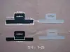 Em Estoque Embalagem Externa da Caixa Colorida de Produto Eletrônico Alça PPVC Tira para Pendurar Gancho Triângulo Integrado Tira de Travamento Gancho de Plástico