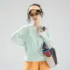 Estilo Nuevo de Verano Seda de Hielo Cálida Ultra Delgada Sin Costuras Ropa con Protección Solar Chaqueta de Ciclismo Chaqueta de Pareja Desmontable Personalización Grupal Lo