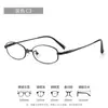 Gafas de alambre plateado de titanio puro, frescas y elegantes, para mujeres con miopía 30921F, montura ovalada para caras cuadradas y redondas, montura de titanio ultraligera de 7 g