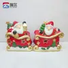 Fornecimento de fábrica casa de vela de boneco de neve de Natal de cerâmica abajur de boneco de neve de cerâmica porta-velas variedade de presentes de Natal
