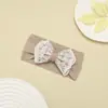 Nuevo Estilo Europeo y Americano para Niños Color Dopamina Encaje Lazo Accesorio para el Cabello Princesa Alto Valor Tejido Hueco Diadema