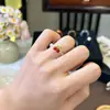 Anel de Cristal Natural com Contas, Estilo Chinês Vintage Jade com Cordão Elástico, Estilo Ajustável, Atacado para Transmissão ao Vivo, Em Estoque em Yiwu