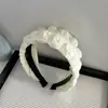 Faixa de Cabeça Larga de Lã Retrô Outono e Inverno para Mulheres, Luxo Acessível de Alta Qualidade, Cor Lisa, Faixa de Cabeça Versátil de Topo Alto, Acessórios de Cabelo para Lavar o Rosto para Mulheres