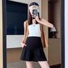 Pantalones de Maternidad Ajustados para Mujeres de Tallas Grandes, de Cintura Alta, que Soportan el Vientre, No Aprietan, Casuales, Transpirables, Shorts de Maternidad Versátiles