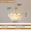 Nuevo Candelabro de Lujo Ligero Estilo Francés para Sala de Estar, Minimalista Postmoderno Estilo Italiano de Cristal Retro de Gama Alta para Dormitorio y Comedor
