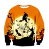 2024 quente transfronteiriço ebay novo suéter de halloween masculino e feminino moda casual abóbora manga longa suéter de casal