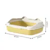 Bandeja para gatos barata extragrande, inodoro para perros semicerrado, a prueba de olores y salpicaduras, suministros extragrandes para gatos y gatitos