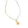 Aretes y Collar de Calabaza de Vidrio Bañados en Oro Real, Nueva Moda Estilo Chino Cadena Ligera de Lujo para Suéter, Accesorio Simple Versátil para Mujeres